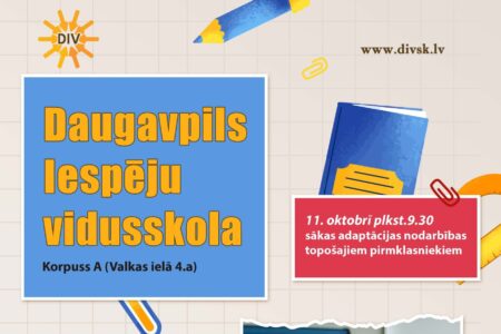 Informācija topošajiem pirmklasniekiem